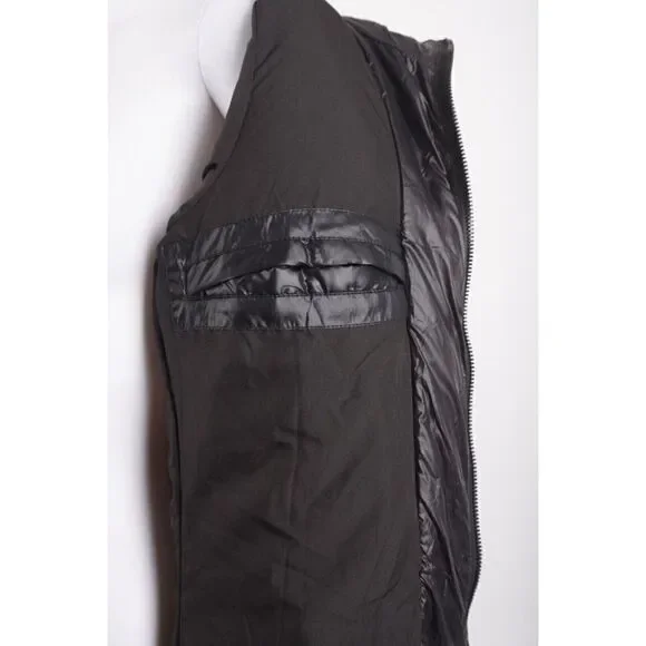 NOIZE Womens Amiyah Long Length Puffer Coat Jacket Black XS New NO BELT